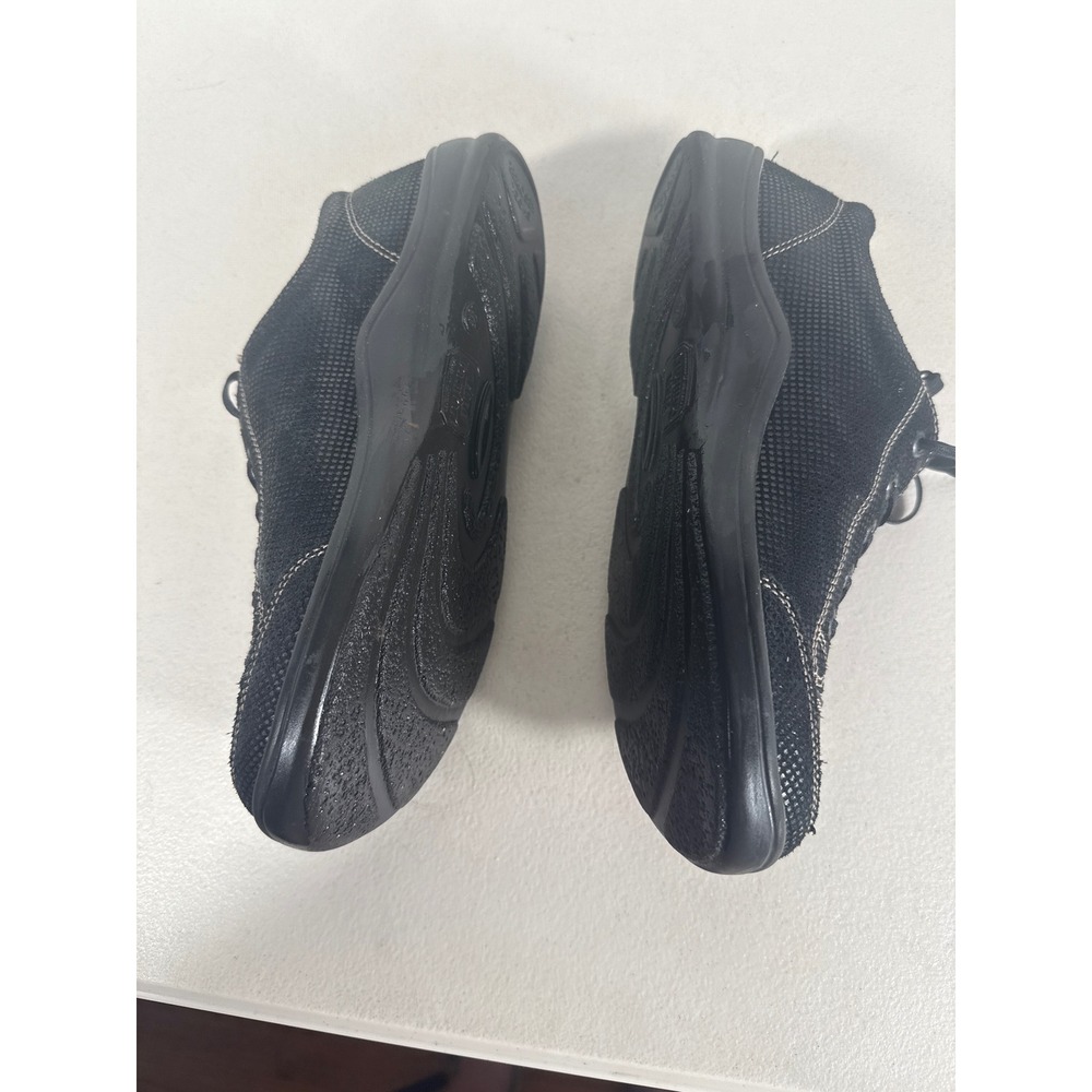 Finn Comfort Womens Black Leather Suede Lace Up Walking Shoes Germany Siz 39 8.5 - Picture 2 of 10